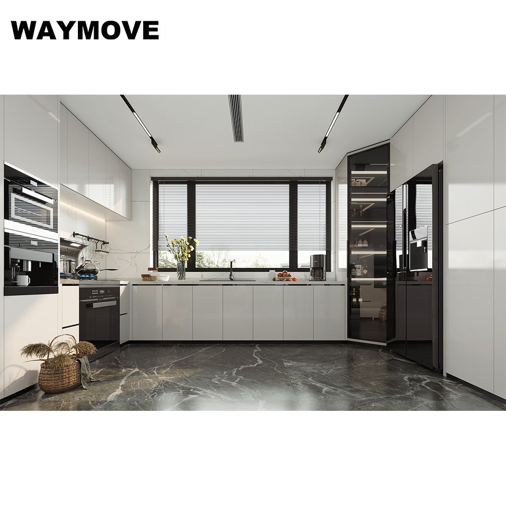 WAYMOVE Modern 3-Meter Smart Furniture Kitchen Cabinet Set with Sink Assembled Modern Design Kitchen Storage