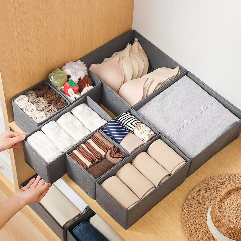 Wholesale Design Competitive Price Products China Wholesale Oxford Foldable Clothes Drawer Storage Organizer Box Set
