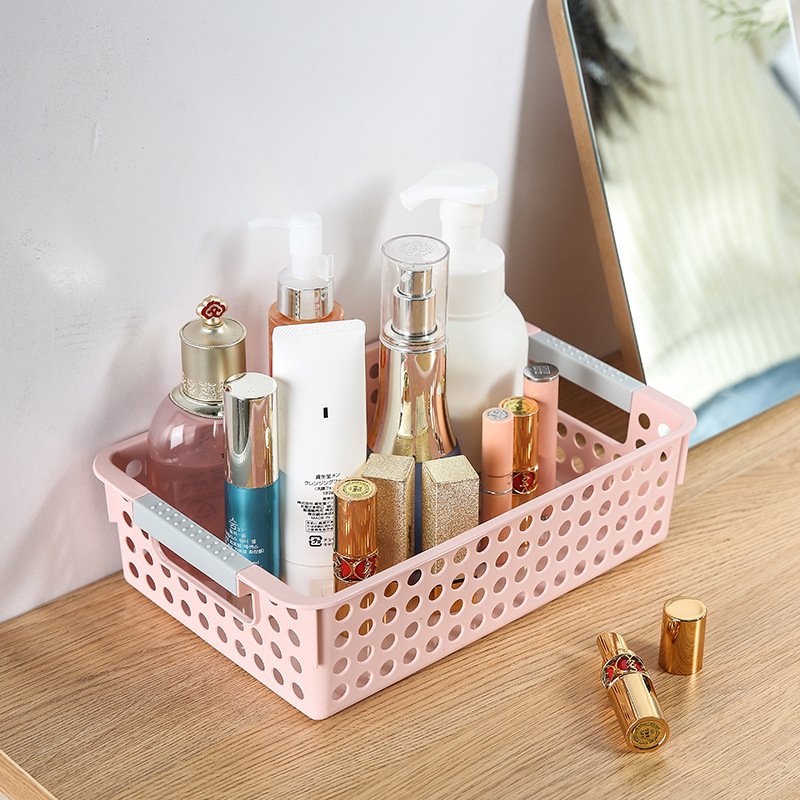 Plastic Storage Baskets desktop storage Organizer for bathroom kitchen office