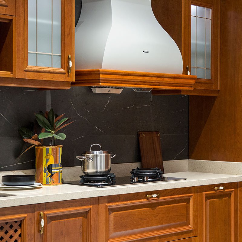 OPPOLIA Professional High End Modern Style Wooden Kitchen Cabinets For Villa
