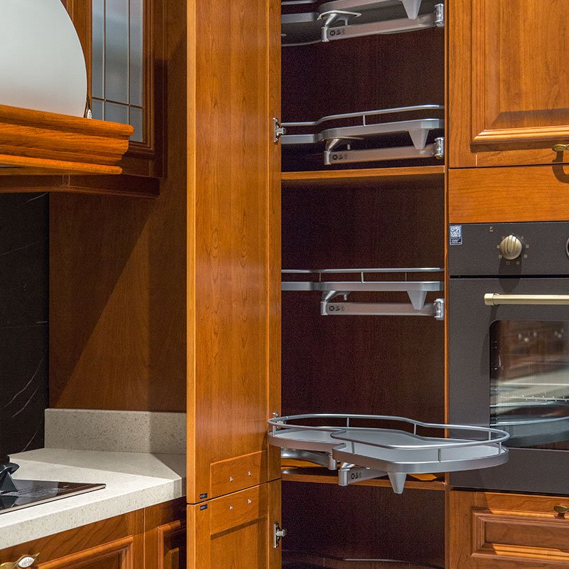OPPOLIA Professional High End Modern Style Wooden Kitchen Cabinets For Villa