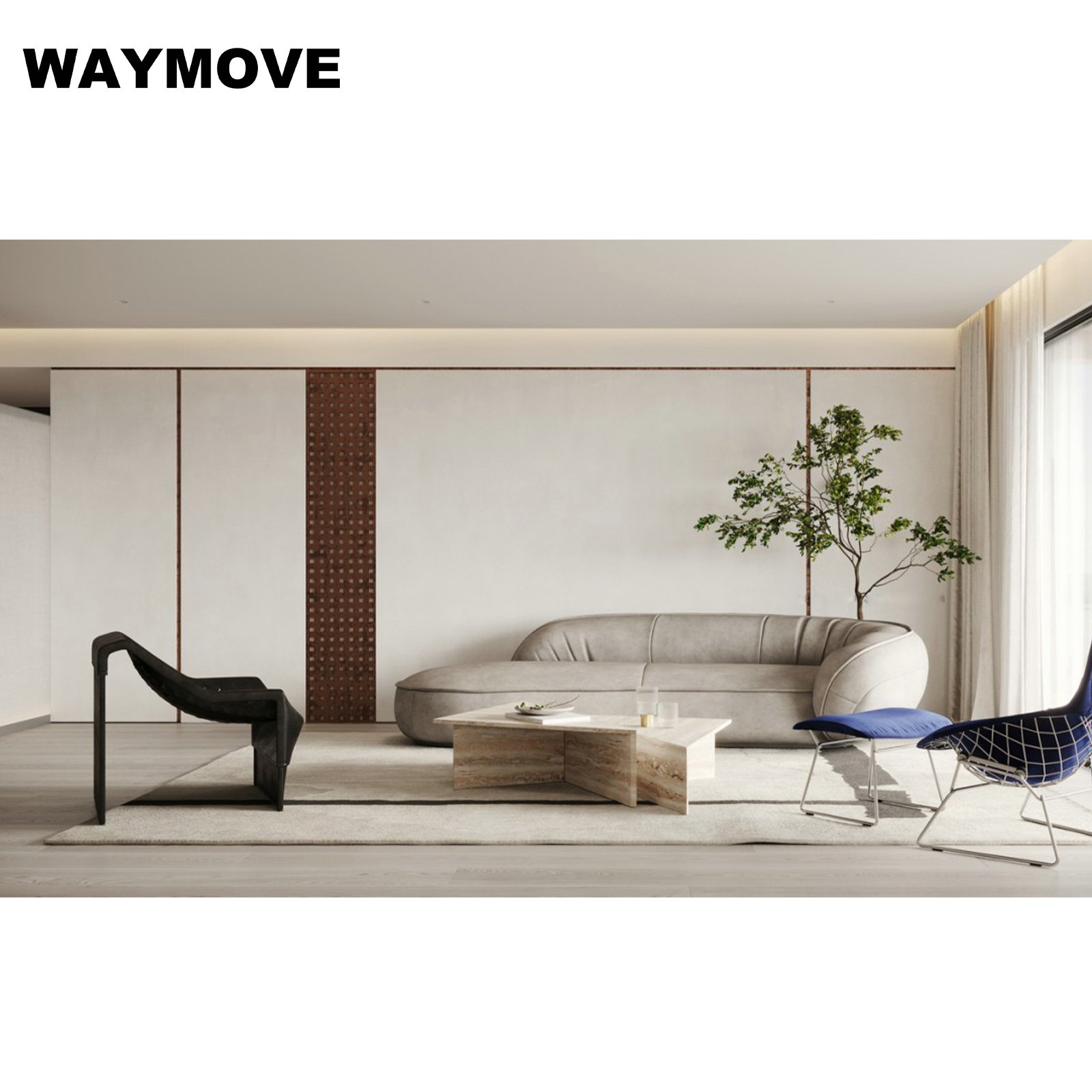 WAYMOVE Modern Luxury Kitchen Designs with Solid Wood Luxury Kitchen Sink and Cabinet for Kitchen Furniture Use