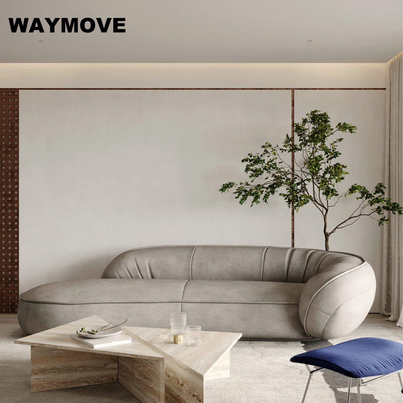 WAYMOVE Modern Luxury Kitchen Designs with Solid Wood Luxury Kitchen Sink and Cabinet for Kitchen Furniture Use
