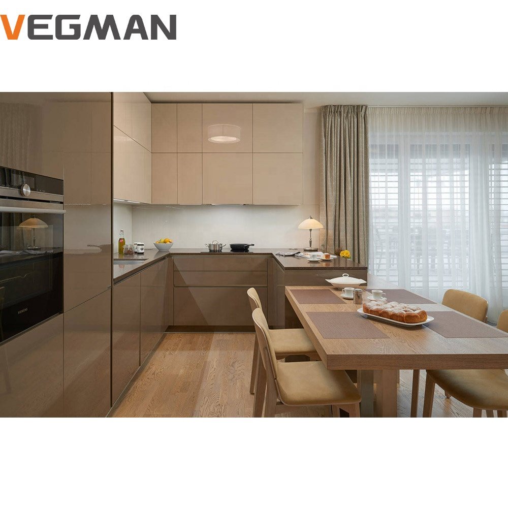 high gloss doors kitchen corner cabinet storage smart kitchen cabinet with soft close hinges