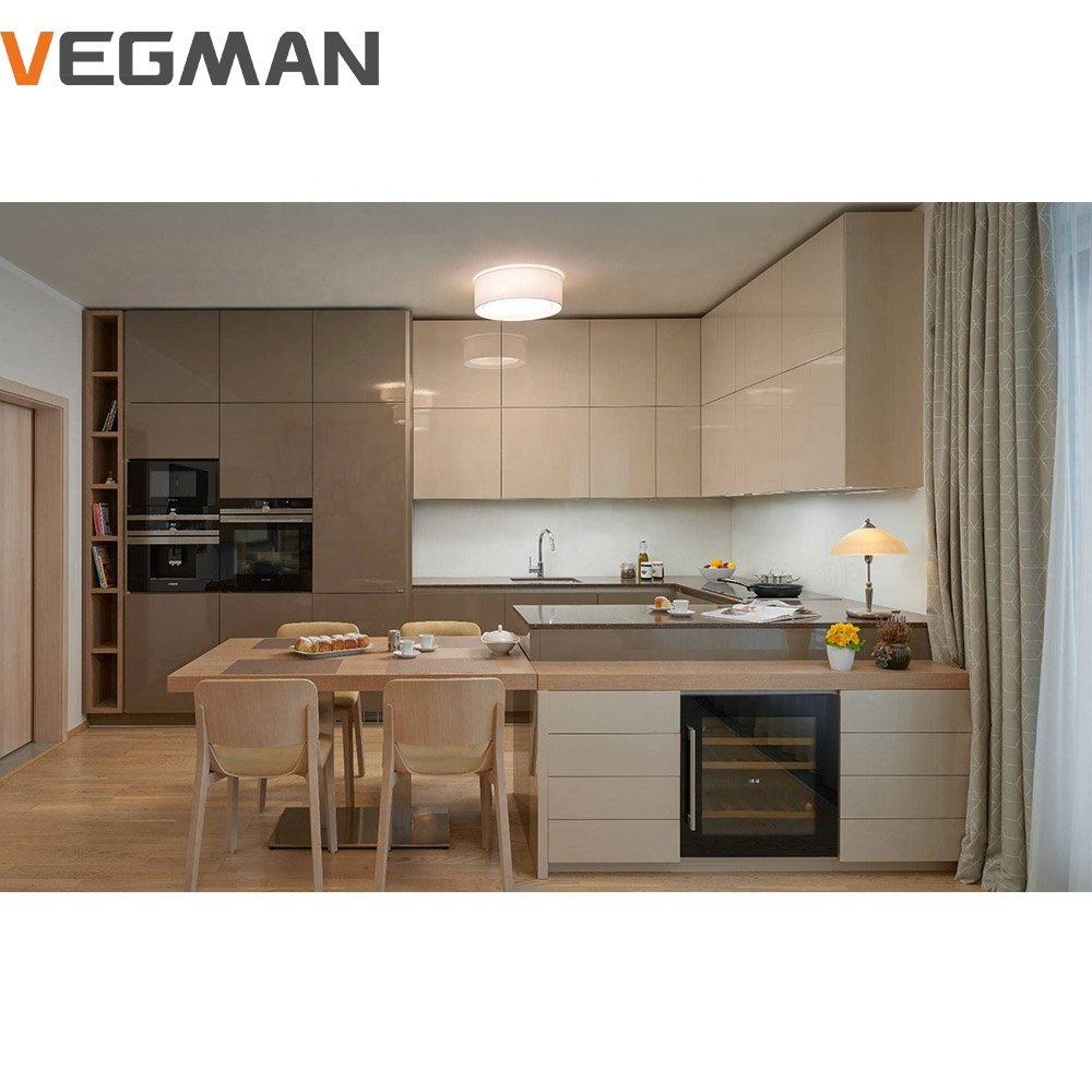 high gloss doors kitchen corner cabinet storage smart kitchen cabinet with soft close hinges