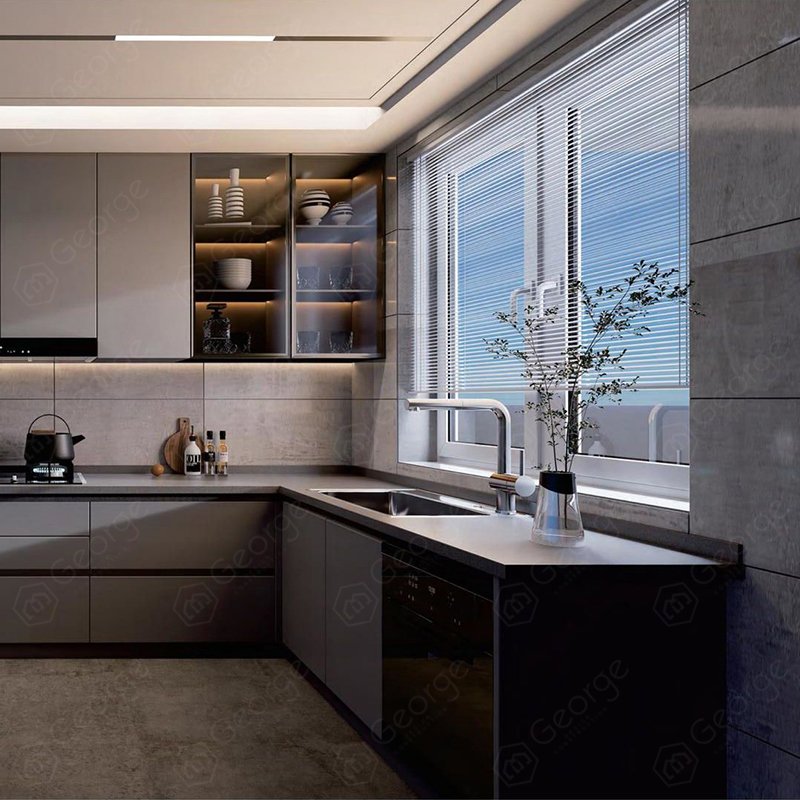 Kichen Cabinet kitchen furniture White Furniture Cheap Modern Customize Design Cupboard Set Australian Standard Kitchen Cabinet
