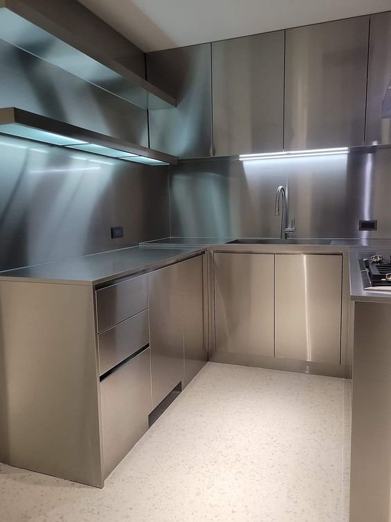 Wholesale Custom Design Modern Style Outdoor Stainless Steel Kitchen Cabinet Modular Kitchen