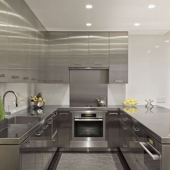 Wholesale Custom Design Modern Style Outdoor Stainless Steel Kitchen Cabinet Modular Kitchen