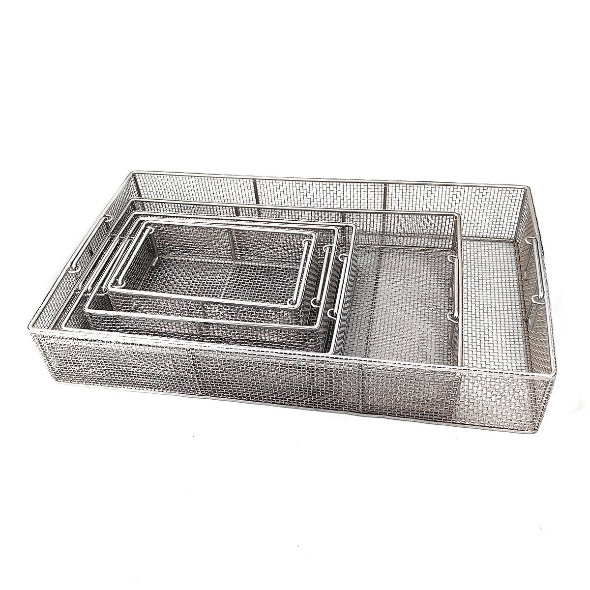 BEILANG Stainless Steel Storage Basket Multi-Purpose Metal Wire Storage Basket Large and Universal Wire Basket