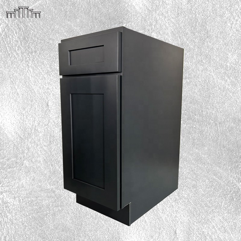 American Market Latest Hot Sale Modern Design Wooden Shaker Raised Panel Kitchen Pantry Storage Cabinets For Building Apartment
