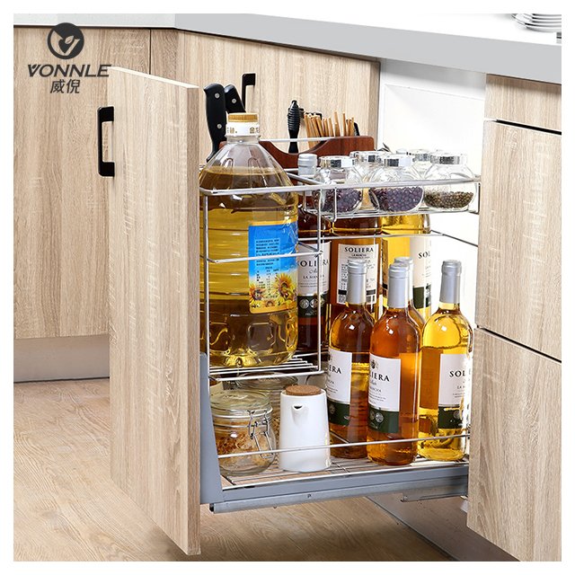 Drawer Wire Organizer Kitchen Utensils Storage kitchen storage basket stainless steel basket pull out basket