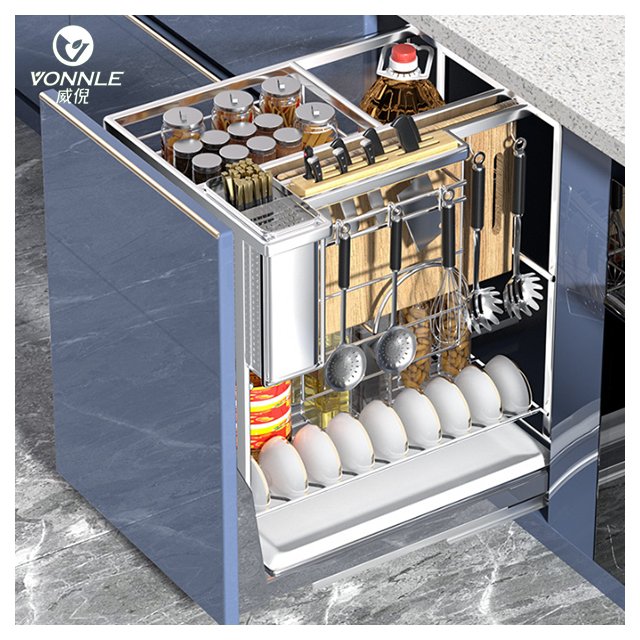 Drawer Wire Organizer Kitchen Utensils Storage kitchen storage basket stainless steel basket pull out basket