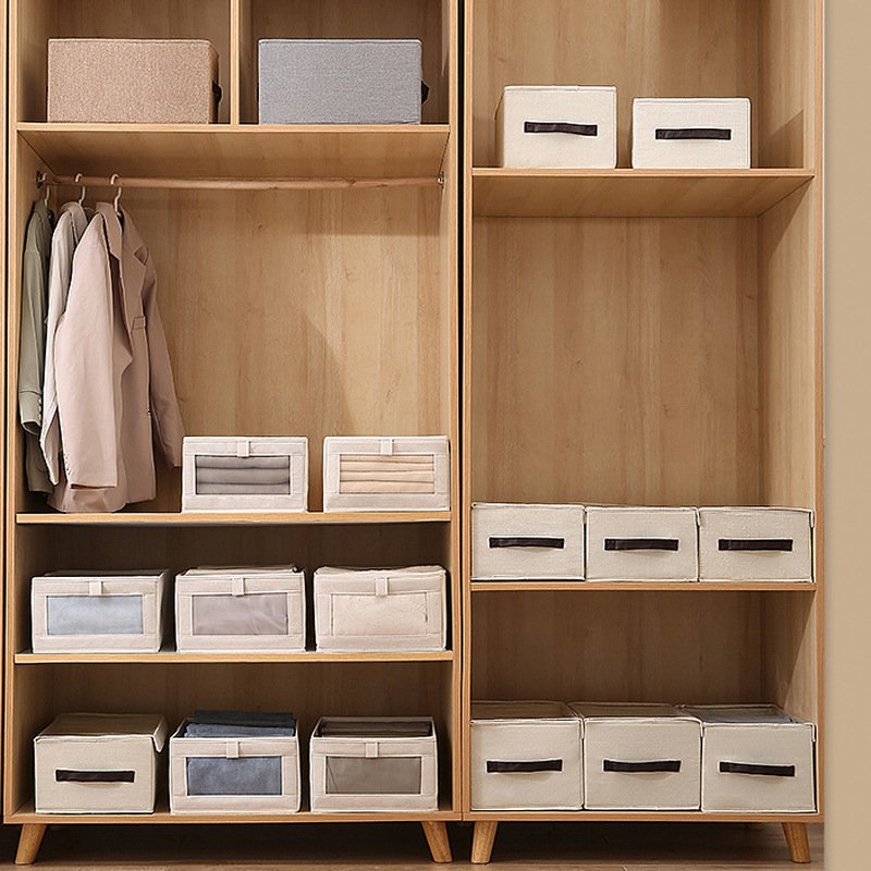 Foldable Pant Shirt Folder Space Saving Portable Wardrobe Container Linen Closet Shelf Storage Clothes Drawer Organizer