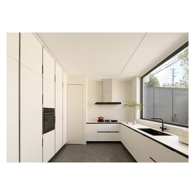 Custom Modern MDF Indoor Kitchen Cabinet Built-In Wood Modular Plywood Cupboard Complete Set rta from Furniture Manufacturer
