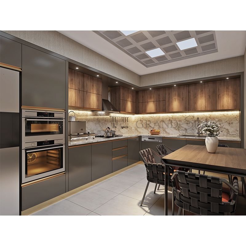 Ready To Assemble luxury kitchen cabinet modern kitchen cabinet kitchen furniture set