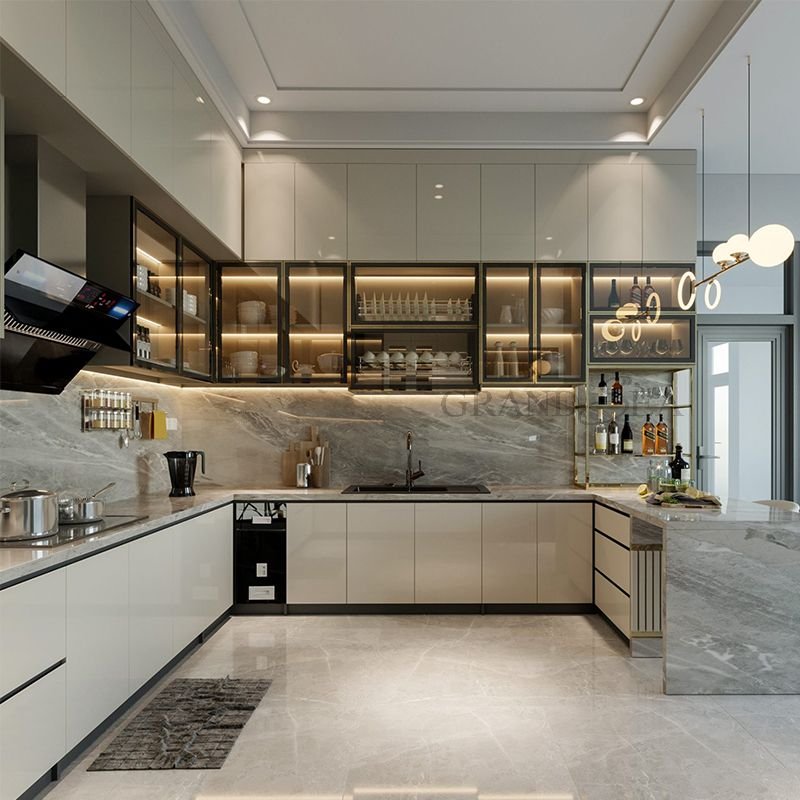 Ready To Assemble luxury kitchen cabinet modern kitchen cabinet kitchen furniture set