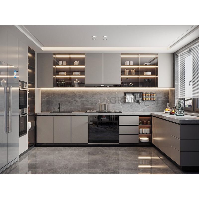 Ready To Assemble luxury kitchen cabinet modern kitchen cabinet kitchen furniture set