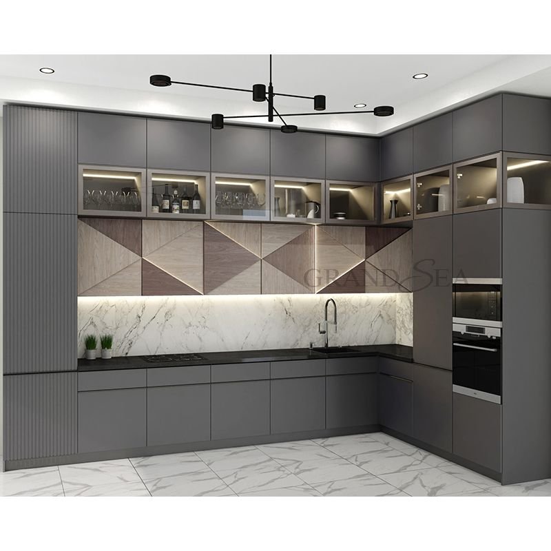 Ready To Assemble luxury kitchen cabinet modern kitchen cabinet kitchen furniture set