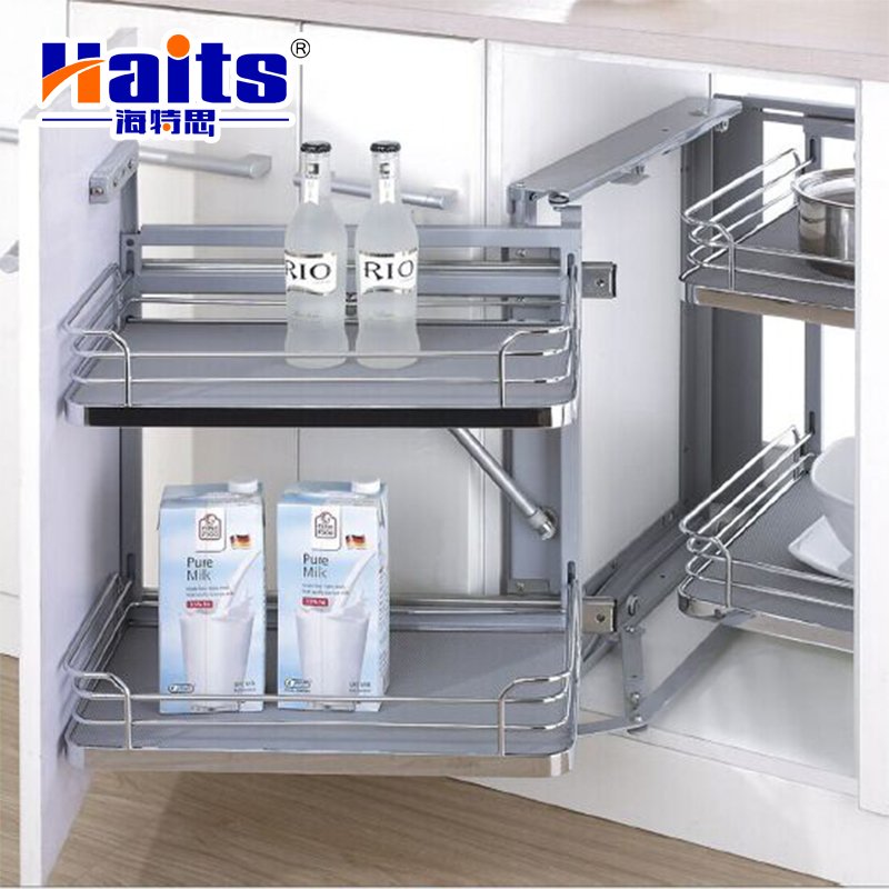 Kitchen cabinet storage basket elevator kitchen cabinet wire basket