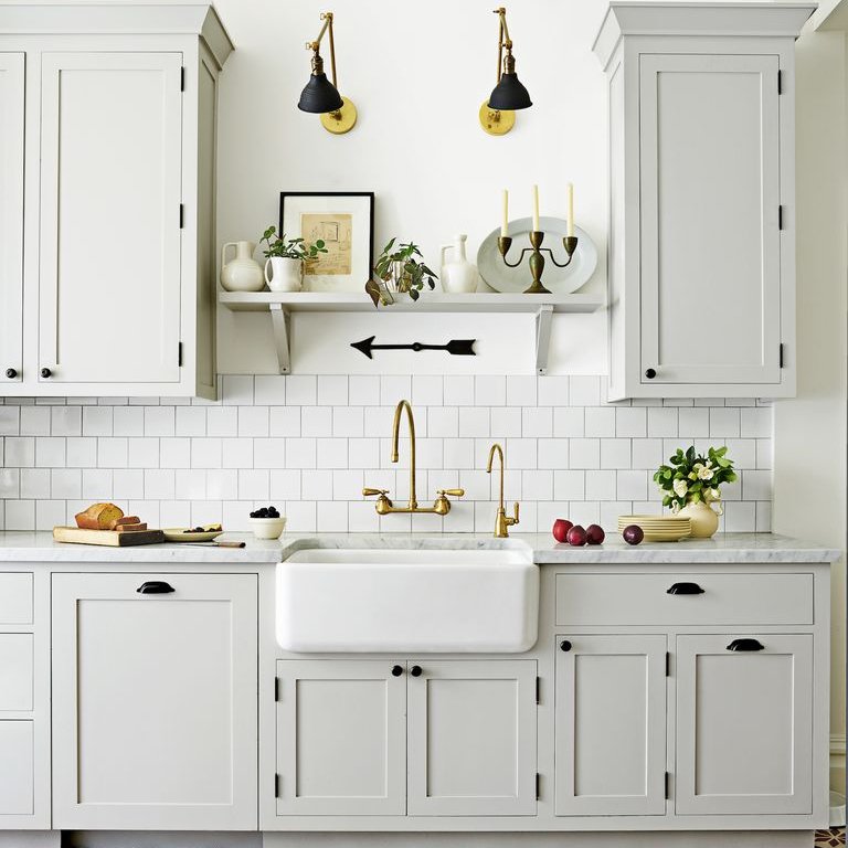 White plastic Kitchen Cabinet Door Panel cupboard kitchen cabinet wooden