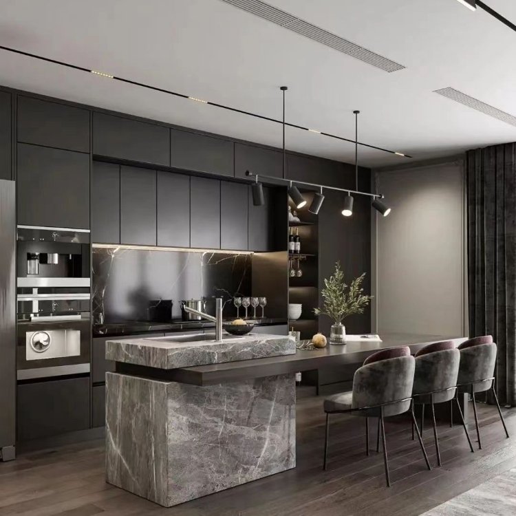 Cheap Price Custom Kitchen Furniture Cabinets Solid Wood Kitchen Cabinets Design Luxury Kitchen Cupboard Furniture