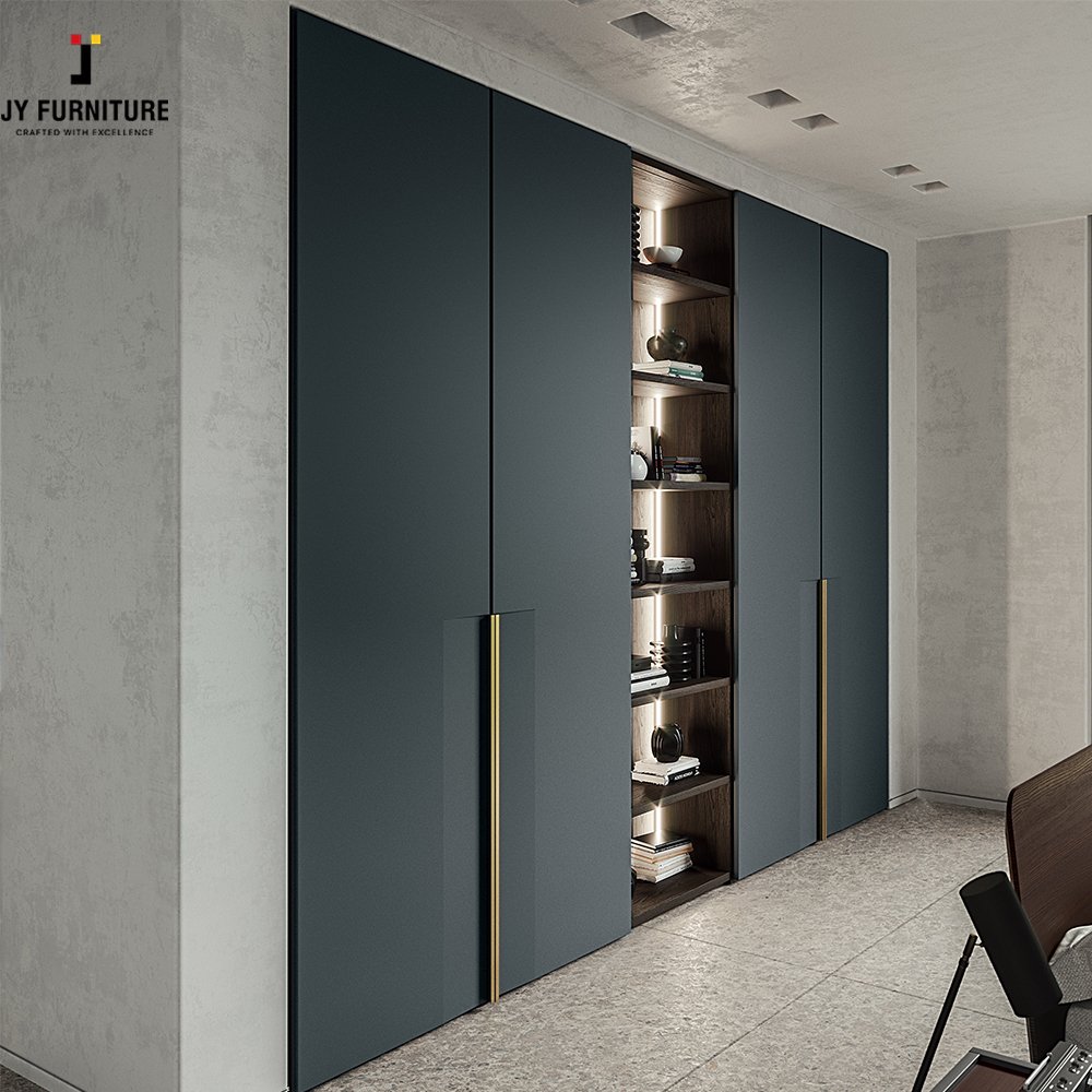 JY Hardwood Bedroom Furniture Modern Sliding Door Customized Design Hardwood Wardrobes From Viet Nam