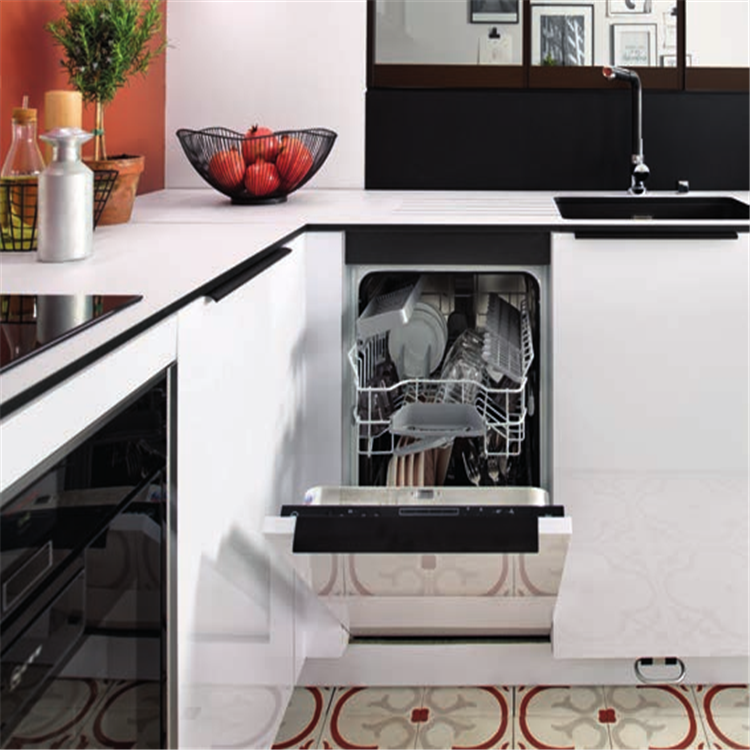 KELEN 2024 wholesale cabinet supplier modular designer modern wood furniture glass door white kitchen cabinet