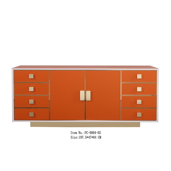 Beige leather Chest of Drawers Storage Unit Wicker Baskets Dark Wood Cabinet