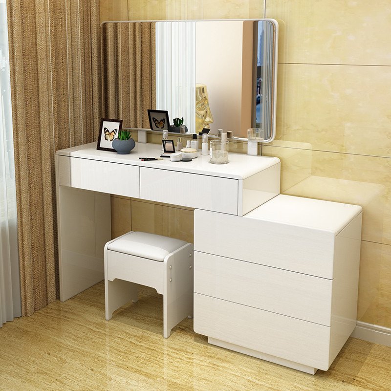 JY Modern Design RTA Modular Hardwood Makeup Vanity with Mirror bedroom furniture