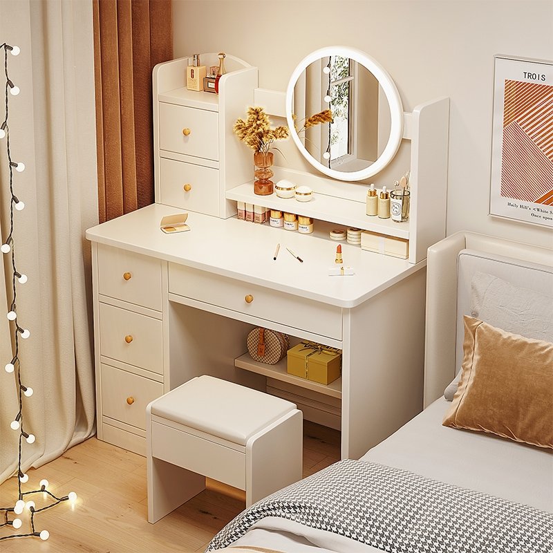JY Modern Design RTA Modular Hardwood Makeup Vanity with Mirror bedroom furniture