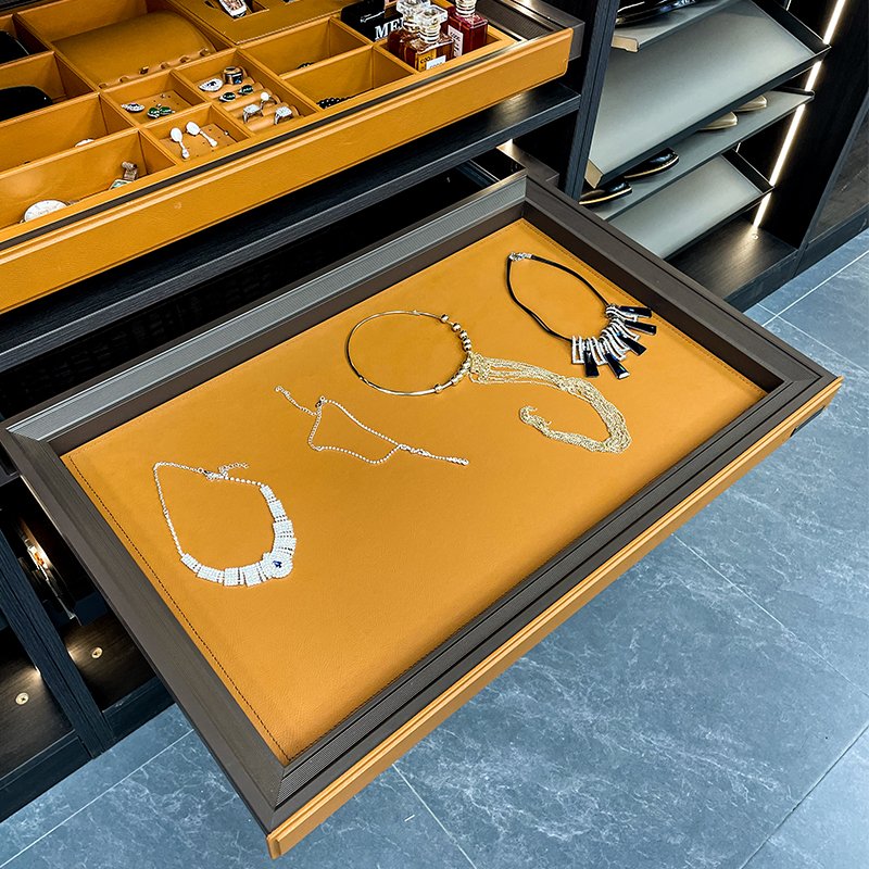 Hot Selling Wardrobe Accessories Multi-Functional Storage Drawer Pull Out Jewelry Box Wholesale storage organizer case box