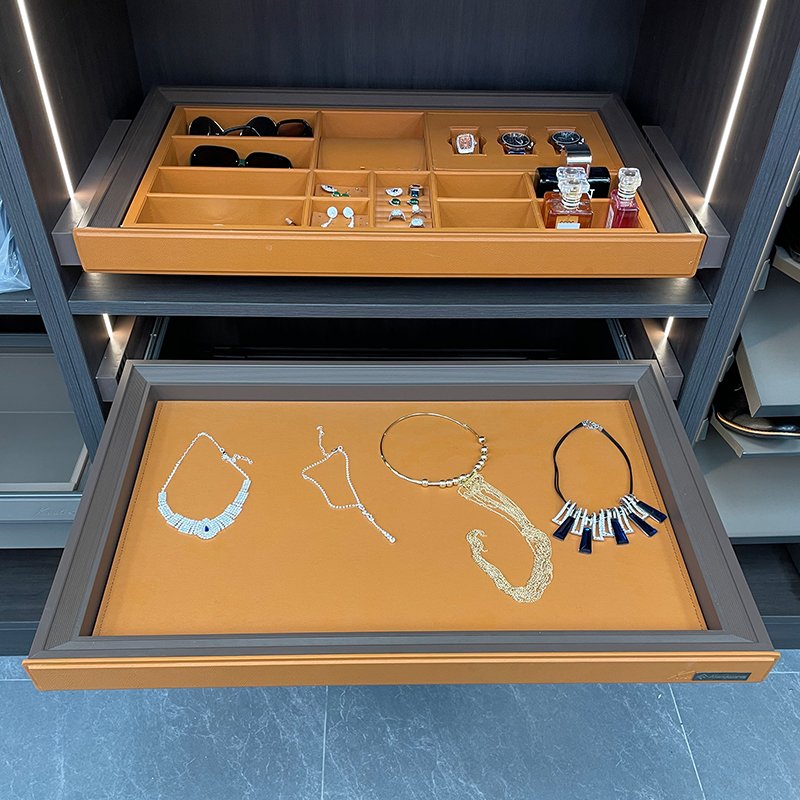 Hot Selling Wardrobe Accessories Multi-Functional Storage Drawer Pull Out Jewelry Box Wholesale storage organizer case box
