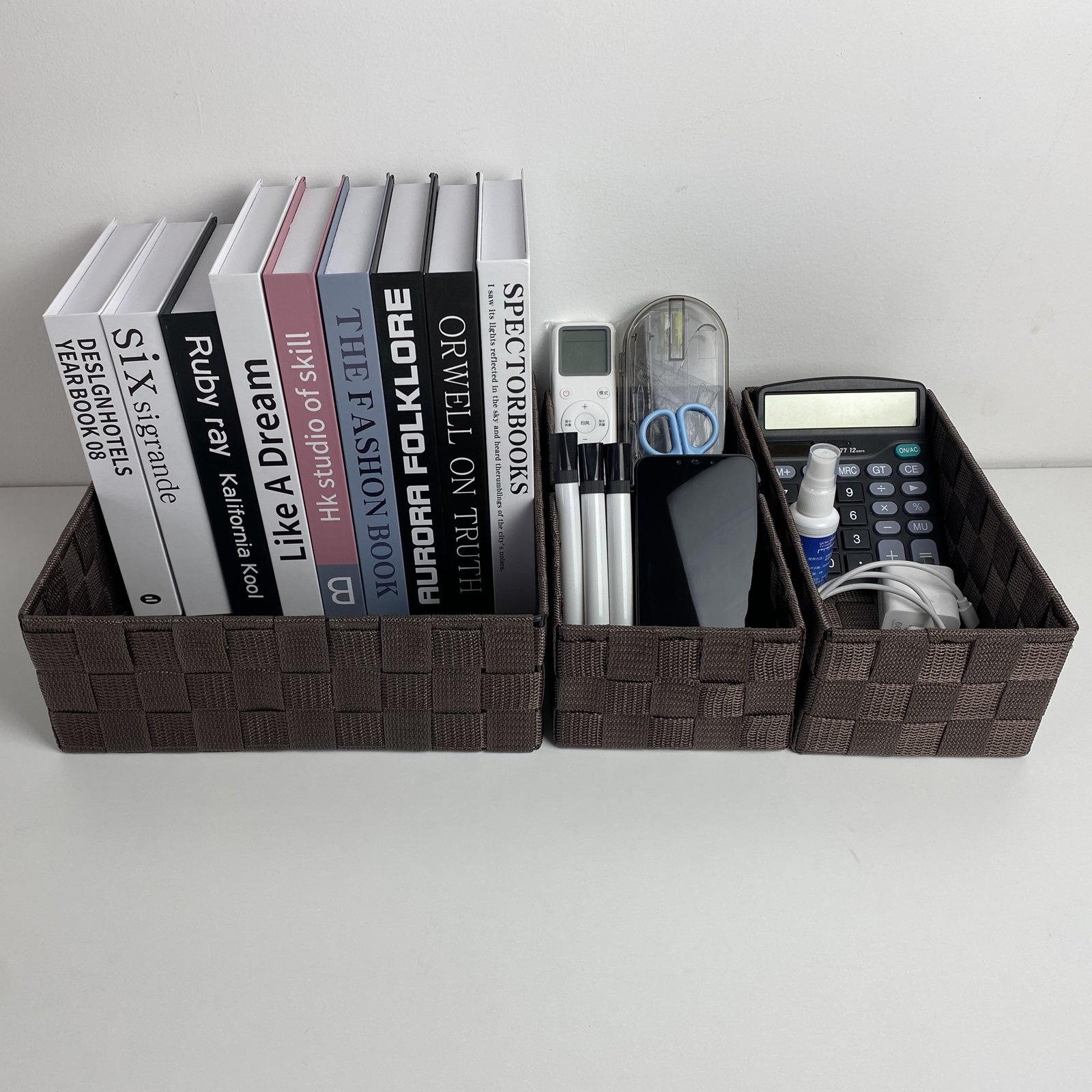 Price good quality Woven storage box Sundry storage box Cube basket organizer divider