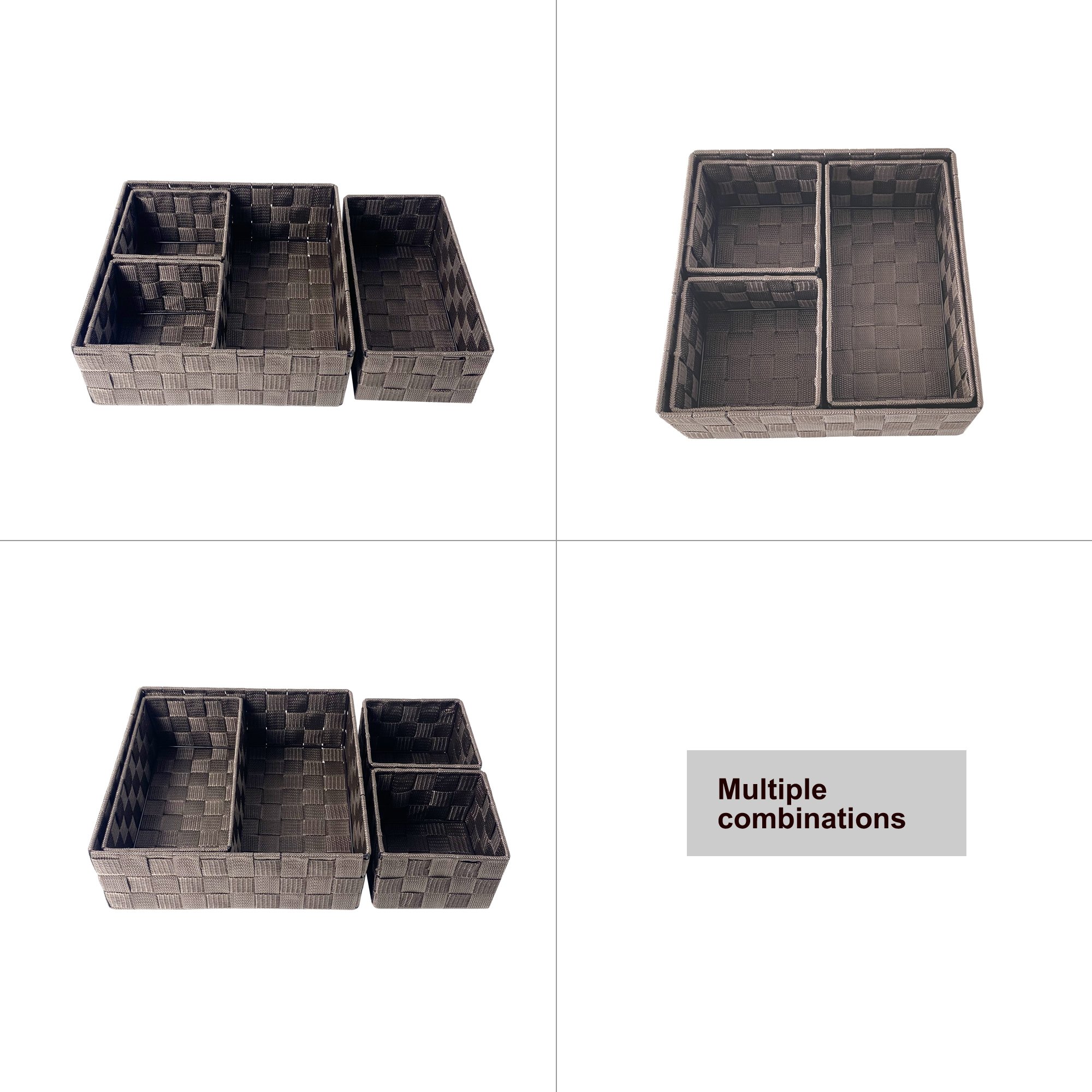 Price good quality Woven storage box Sundry storage box Cube basket organizer divider