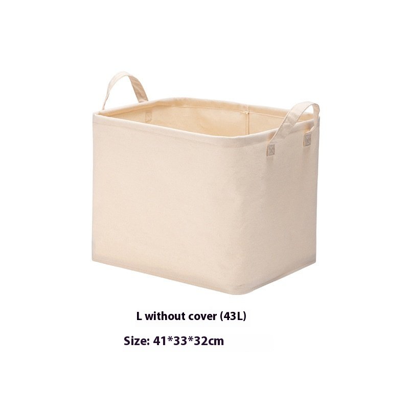 Fabric cotton linen desktop storage box Clothes Bedroom drawer storage box Snack toy basket
