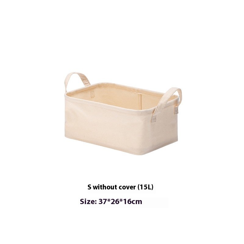 Fabric cotton linen desktop storage box Clothes Bedroom drawer storage box Snack toy basket