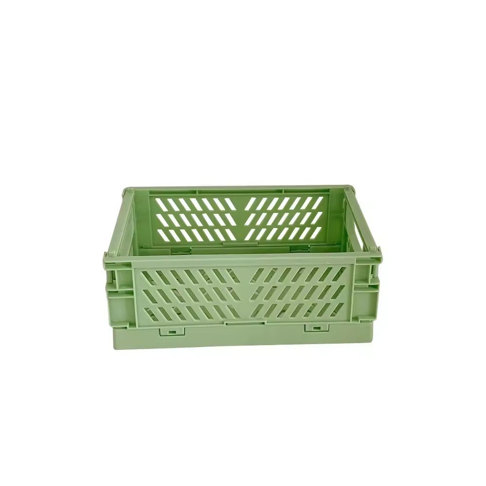 Storage Crates Plastic Baskets for Desktop Stackable Folding Containers Baskets Drawer Storage Bin Organizers
