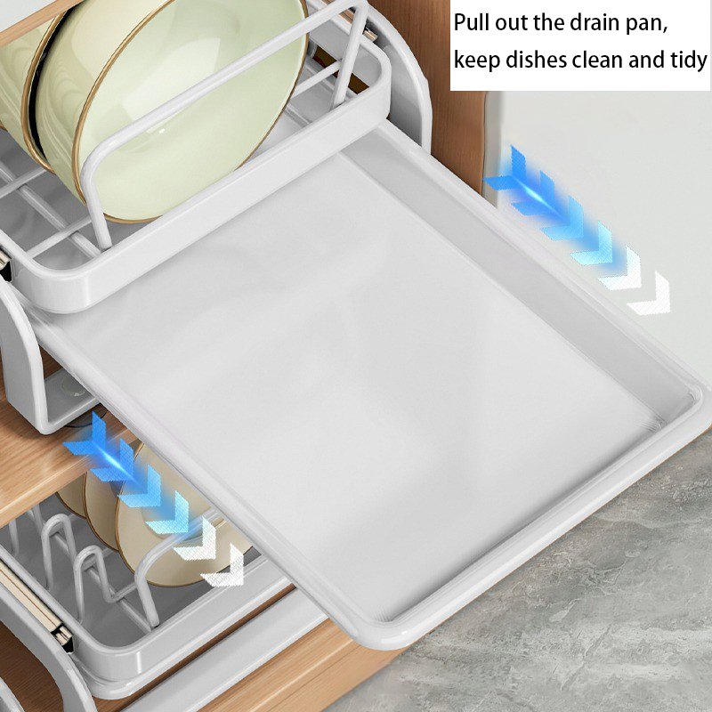 Exquisite Bowl And Dish Storage Rack Cabinet Pull-out Bowl Rack Pull-out Basket Drawer-style Kitchen Storage Rack Dish