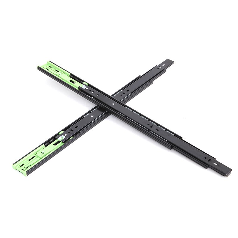 Wholesale New Design 3-Fold Drawer Slide Bayonet Full Extension Soft Close Wire Basket Drawer Slide