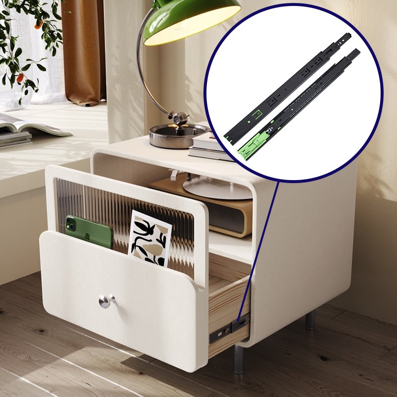 Wholesale New Design 3-Fold Drawer Slide Bayonet Full Extension Soft Close Wire Basket Drawer Slide
