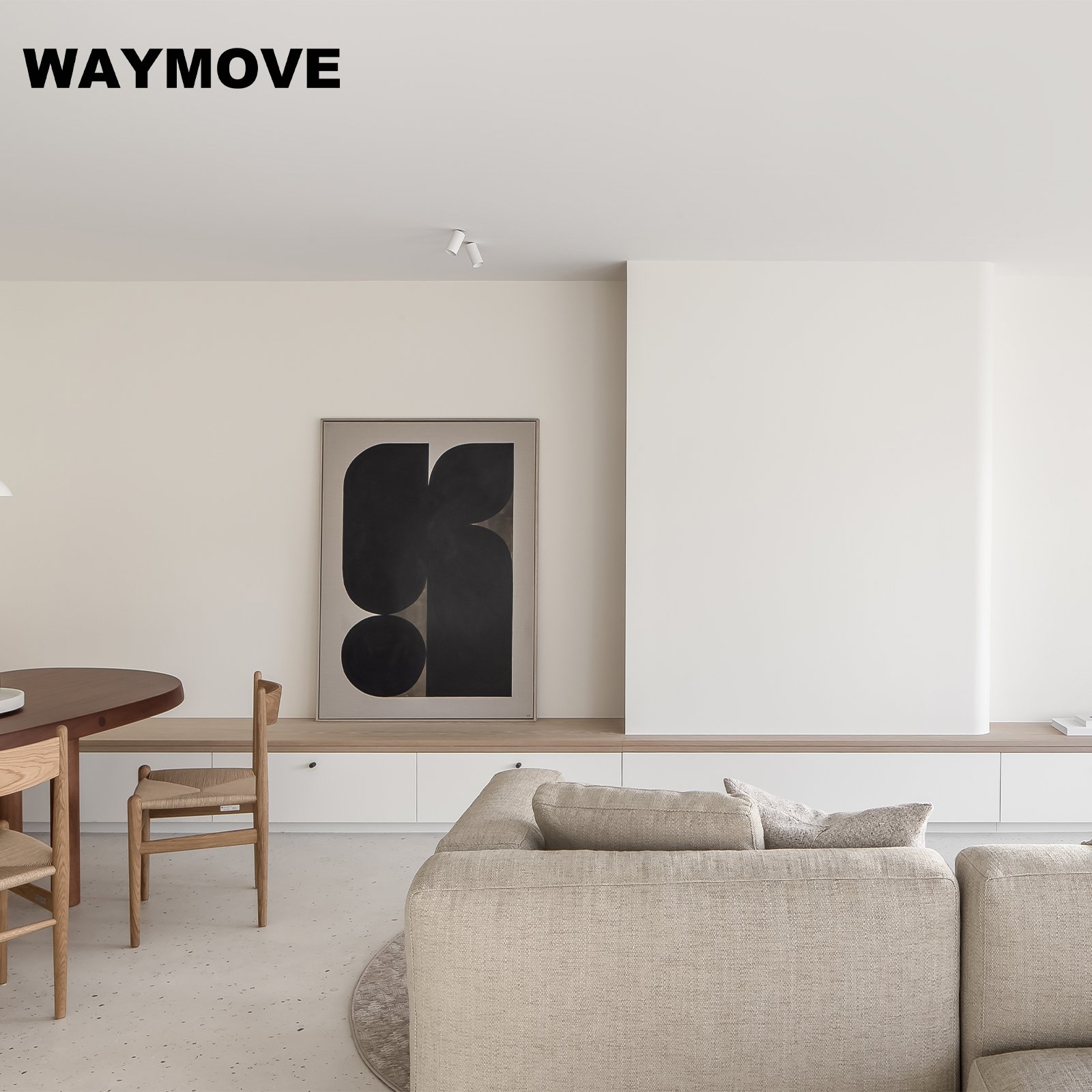 WAYMOVE Bamboo Natural Color Countertops Kitchen Modern Designs Mini Kitchen Units Set Sink Lacquer Acrylic Door Panel Hinge