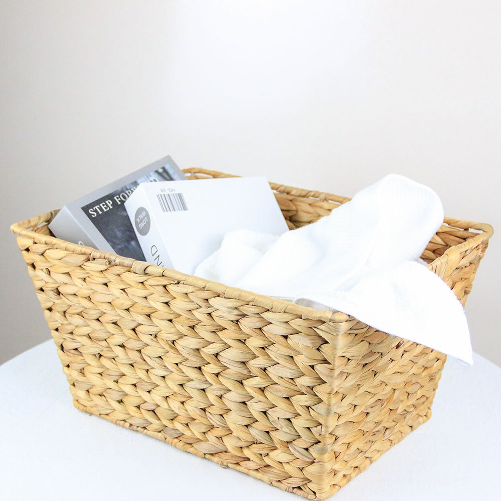 Cheap Natural Woven Storage Basket for home storage & organization collapsible baskets drawer and clothing storage