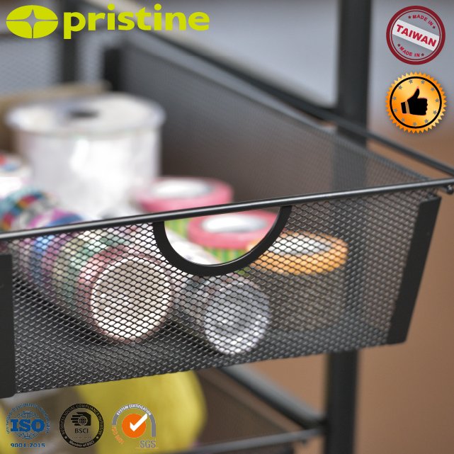 SALE eBay wholesale Taiwan home storage Furniture Manufacturer MIT DIY durable removable 4 Mesh storage carts with drawers