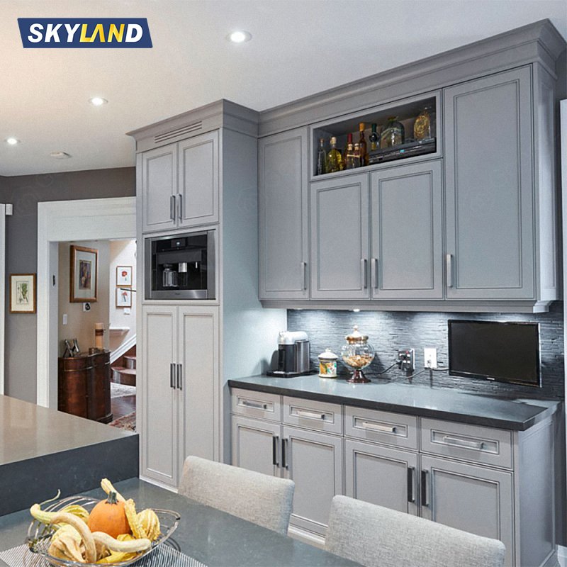 Modern island designs white solid wood shaker kitchen cabinet shaker kitchen cabinet
