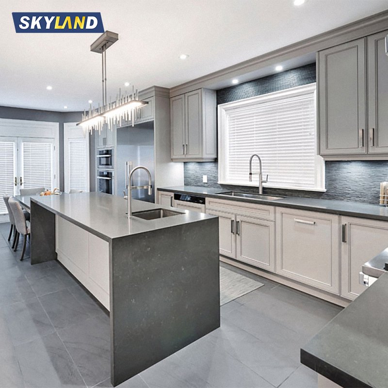 Modern island designs white solid wood shaker kitchen cabinet shaker kitchen cabinet