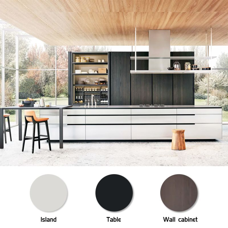 BFP Luxury Wall Cabinet Kitchen Cabinets with Countertop