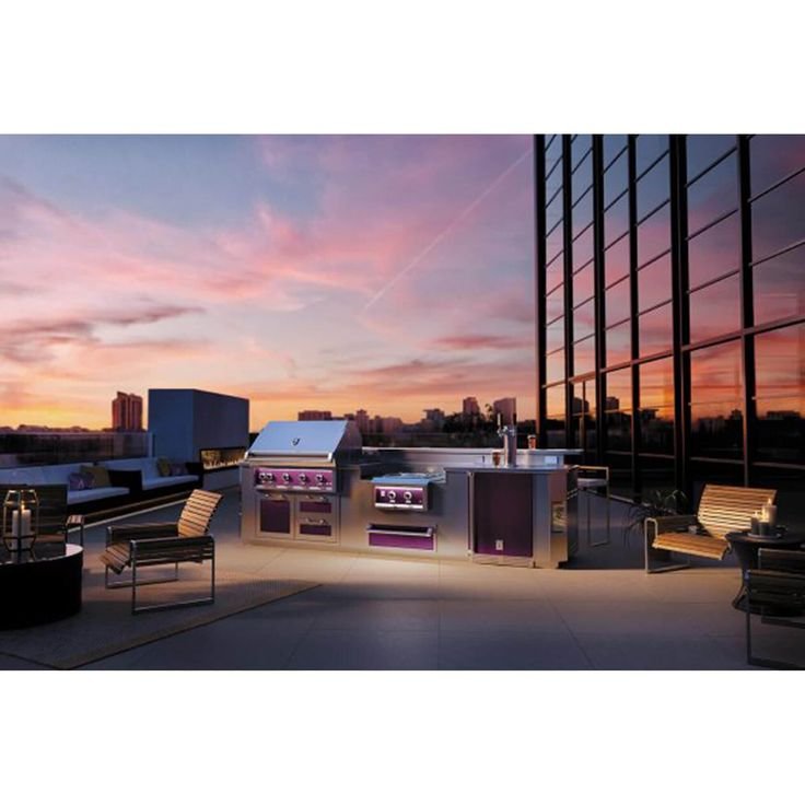 Outside Durable Waterproof Garden BBQ Metal Stainless Steel Outdoor Kitchen Cabinets