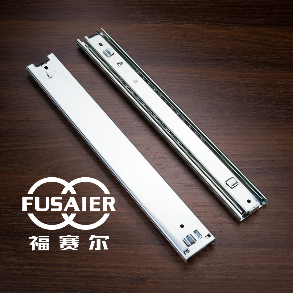 Kitchen Cabinet Hardware Sliding Hanging Basket Telescopic Rail Ball Bearing Cabinet Accessories Drawer Slider For Metal Cabinet