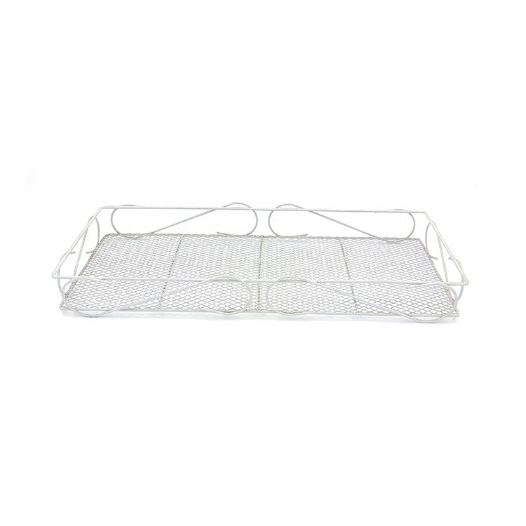 Wholesale Metal Wire Storage Basket,Kitchen Cabinet Desktop Drawer Organizer Tray, for Cutlery, Spoons, Cooking