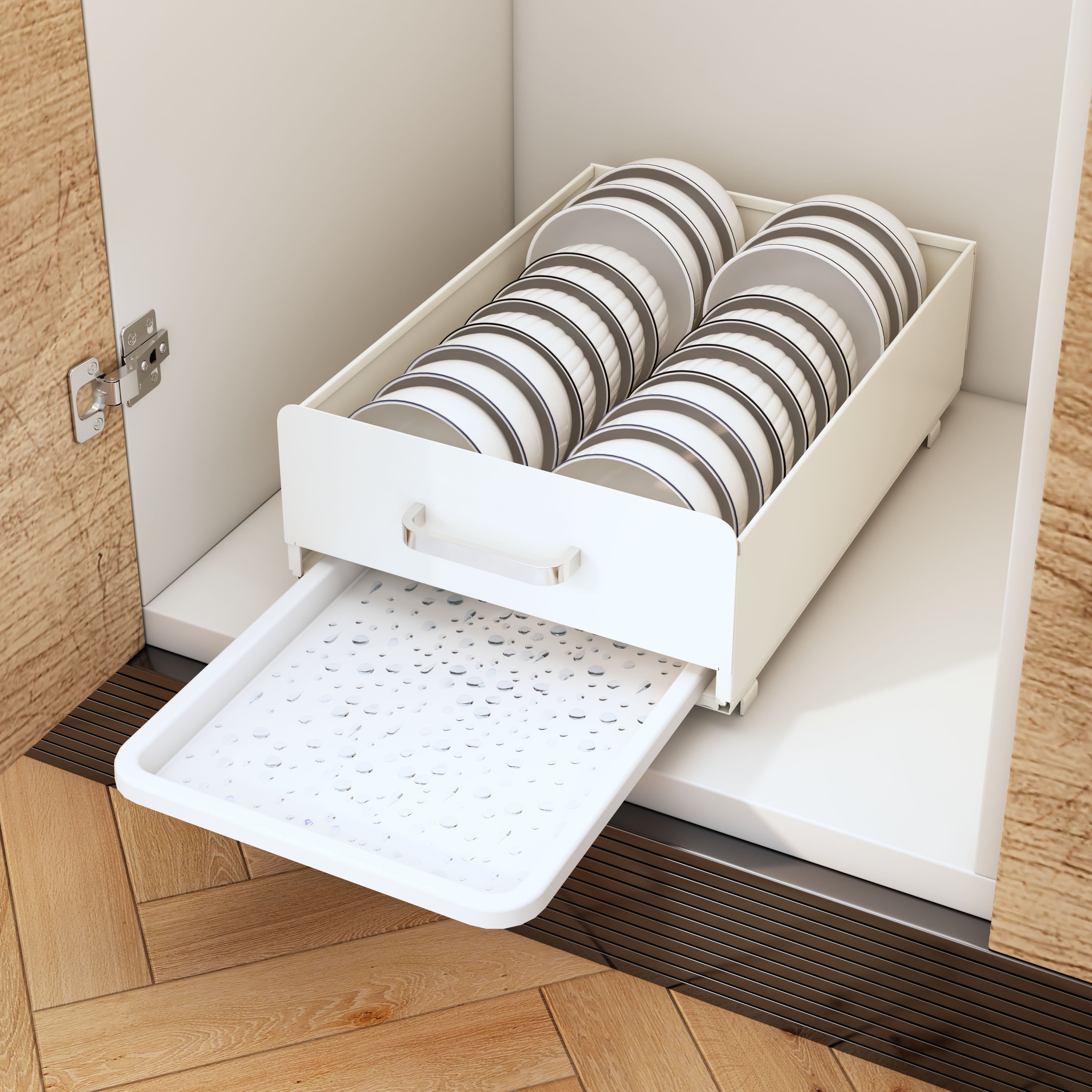 Top Selling Kitchen Storage Rack Organizer Shelf for Kitchen Cabinet Drawer Kitchen Dish Storage Rack Metal Multifunction T/T